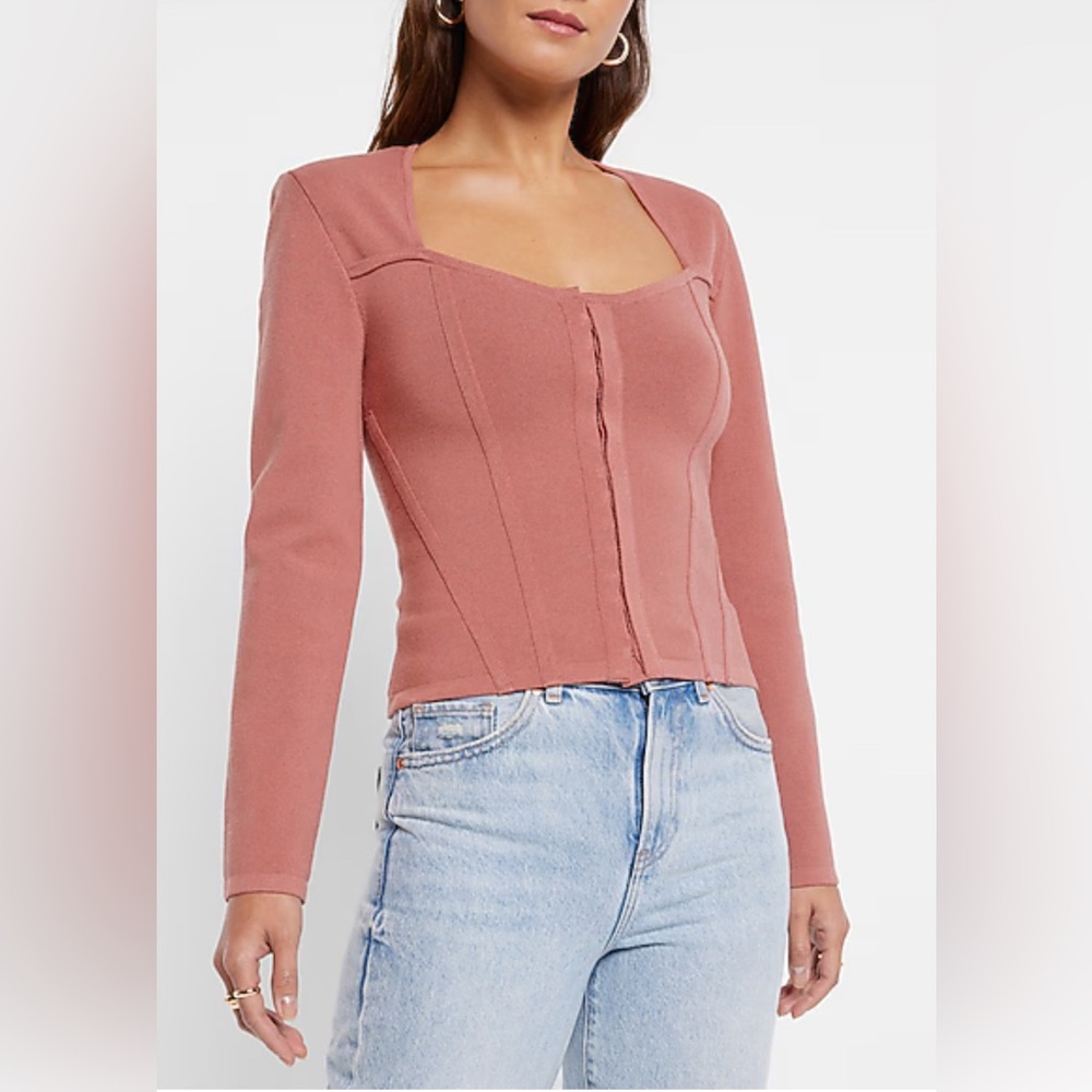 NWT-Express Body Contour Corset Sweater Jacket.